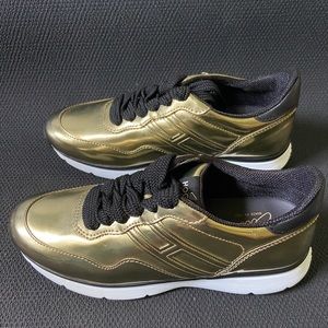 Hogan gold shoes size 38 never worn